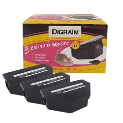 Pack de 3 Boîtes à Appâts Digrain